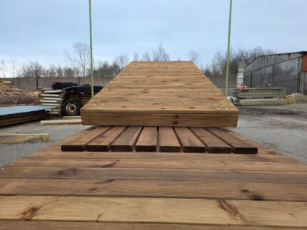 wooden pontoon access ramp