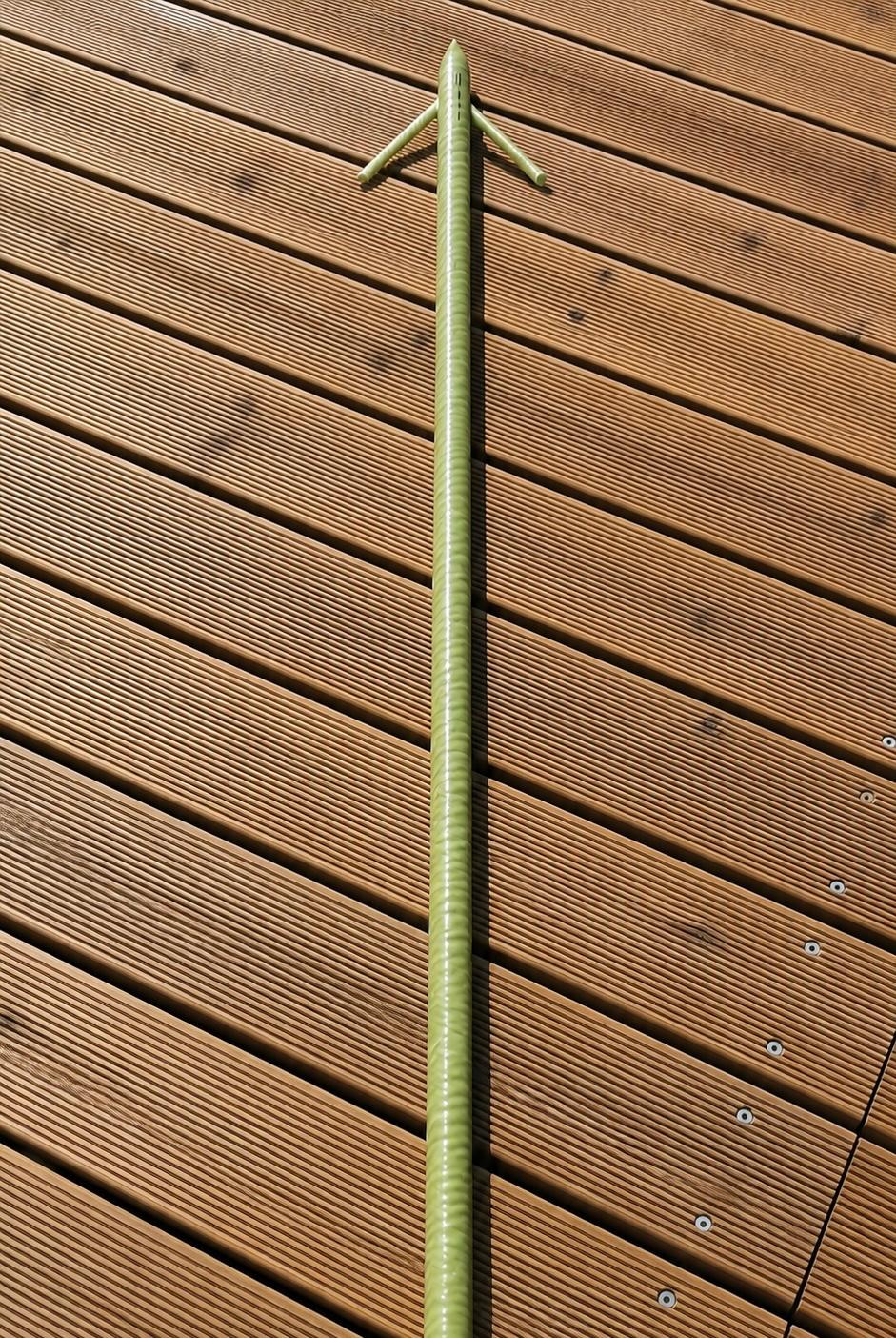 fiberglass rod - permanent - good quality fiberglass rod to secure wooden pontoon in the water
